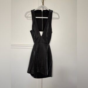 NBD Revolve Glittery Black Cut out Dress size M